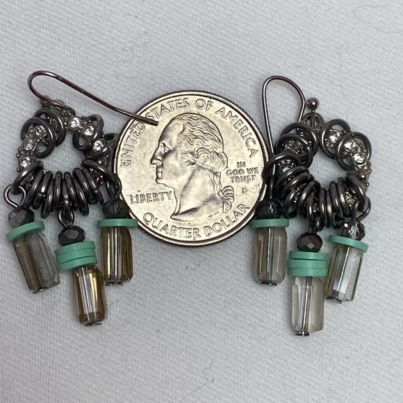 A pair of chandelier eccentric earrings very unusual - Picture 9 of 9